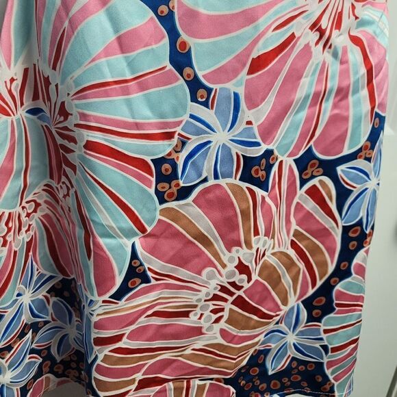 NEIMAN MARCUS Floral Silk Skirt - Picture 2 of 5